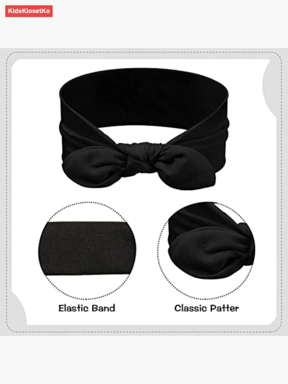 12 Pack Girls Stretchy Cloth Headbands Rabbit Ear Bow Hair Accessories